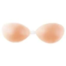 2 piezas Sujetadores de silicona reutilizables, sin tirantes e invisibles para mujeres