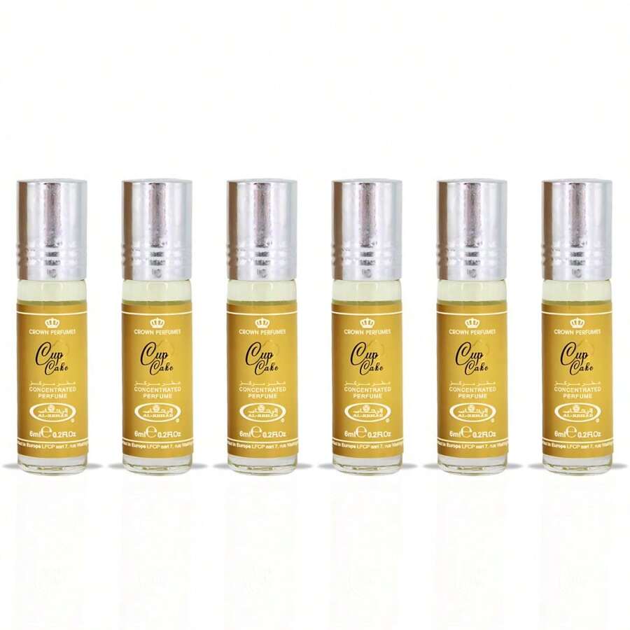 Cupcake Perfume Oil CPO 6ML (0.2 OZ) By Al Rehab | Citrus, Creamy Vanilla & Amber For A Cozy, Sweet Finish. (Pack Of 6) - 花卉印花 - 查看 1