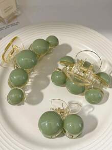3pcs Faux Pearl Hair Clips (Slight Scratches Or Abrasions On The Faux Pearls Are Normal For Plastic Products) Valentine's Day