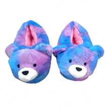 Indoor Bear Slippers For Home, Funny Design - Navy Blue - View 2