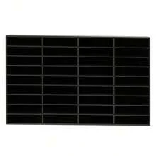 kangten 36 Compartments File Storage Rack Literature Organizer Desk File Holder Rectangular Document Holder - Black - View 6