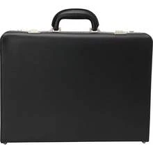Heritage Travelware Vinyl Single Compartment 17.3" Laptop Case With Secure Combination Lock Briefcase, Black, One Size - màu đen - Xem 8