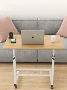Adjustable TV Tray Table Comfortable Laptop Table Dinner Trays for Eating TV Dinner Tray on Bed Sofa for Eating Reading  60x40cm Escritorio para computadora, Puede Subir o Bajar la Altura (60~90cm), Escritorio Grande de mesita de Noche Multifuncional/mesita Auxiliar para sofá Mesa Portátil Estudiar Madera Y Metal Ajustable Movible sanc - Mostaza Amarilla - Ver 2