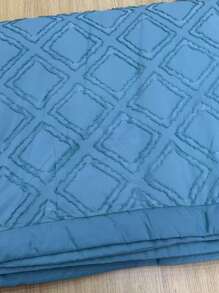 Edredón de verano de flores cortadas de color azul