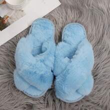 Fluffy Slippers, Furry Slippers For Women, Outdoor Wear 2024 New , Autumn/Winter, Home/House Slippers, Summer