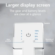 新款方形皂液器，创新设计带观察窗，提供液体和泡沫两种款式，壁挂式或台面式使用，统一Type-C USB充电，4档可调液体输出，适用于办公室、酒店、家庭和学校 - 新款 - 查看 7