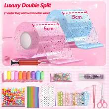 纳米双面胶带泡泡套装，纳米胶带泡泡，DIY 派对玩具和艺术/工艺品，适用于减压派对、节日礼物