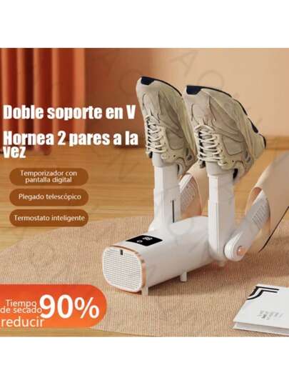 Secador De Zapatos Eléctrico Secador De Botas, Secador Y Calentador De Zapatos Ultra Silencioso Portátil para Botas,Guantes Y Zapatos De Trabajo, 4 Cabezales De Secado para 2 (A)