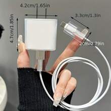 5pcs Black Heart-Shaped Charger Cover, Data Cable Protector, Winding Cord Organizer Compatible With IPhone 14 Pro Max/13/12/11, 18/20W Fast Charger Adapter, Boyfriend/Girlfriend Gift