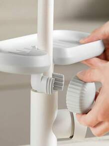 1 件厨房水槽收纳架，海绵，钢丝球，洗碗布收纳架 - 彩色 - 查看 4