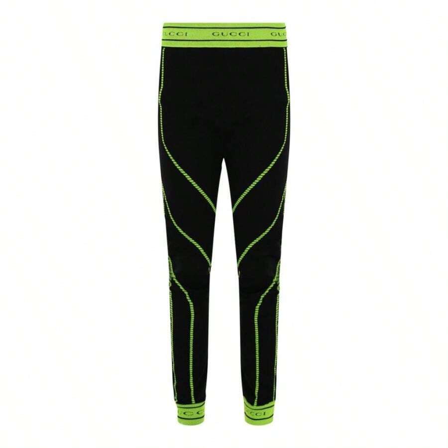 Gucci Logo Jacquard Leggings - Black - View 1