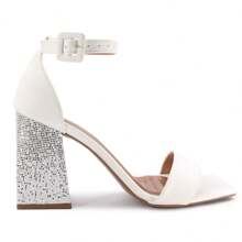 Women Heeled Sandals - trắng - Xem 4