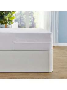 ARISE - 100% Microfiber Breathable Mattress Cover, L-Shaped Zippered Mattress Protector, Breathable Mattress Cover, Smooth And Soft Protector, Made In SPAIN, For 90cm, 105cm, 135cm, 150cm Beds - 白色 - 查看 2