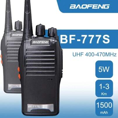 Kit 2 rádios comunicador baofeng Alcance 12 Km 16 Canal BF 777S Profissional recarregável rádio segurança envio imediato