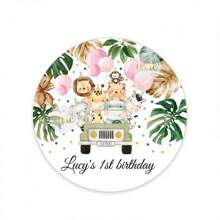 UNICCUT Customized Jungle Animal Stickers, Gift Packaging Stickers - Multicolor - View 23