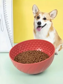 1 件防溢摇摆狗碗 - 慢食狗猫碗 | 塑料宠物食品和水碗