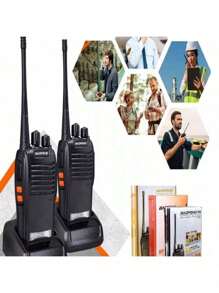 Kit 2 Walk Talk Radio Communicator Baofeng 777s With 16 Channels 12Km Range - Black - View 7