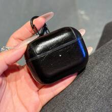 时尚 PU 皮革 AirPods 保护套带登山扣，优质保护套兼容 Airpods 1/2/3/4/Pro/Pro2，别致的设计 - 彩色 - 查看 2