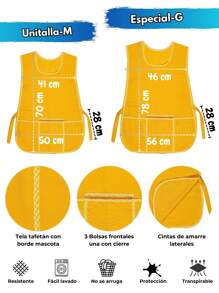 3 Jacket Apron Coat Closing Bag With Border Pet Mexican Apron