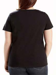 Tower Of God Evankhell Plus Size Oversize Women T-Shirt For Women (Agero Agnis Baam Anime) - Black - View 3