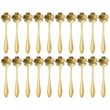 2/8/20pcs Luxury Stainless Steel Heart, Rose, Cherry Blossom, Cosmos Flower Shaped Coffee Spoon, Stirring Spoon, Dessert Spoon, Suitable For Home, Kitchen, Restaurant, Hotel, Holiday Party, Festival Gift Back To School