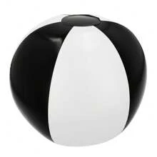 PromoClick 1 pieza de Pelota inflable bicolor, para playa o alberca. Para jugar en el agua, gran pelota inflable, pelota de playa. - Blanco y Negro - Ver 2