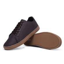 Men's Sneakers Comfortable Casual Sneakers. - 咖啡 - 查看 3