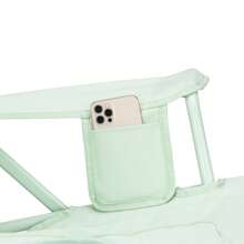 Outdoor Kickback Rocker Foldable Rocking Camp Chair, Heathered Indigo - Green - View 6