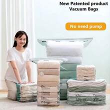 No Need Pump Vacuum Bags Large Plastic Storage Bags For Storing Clothes Blankets Compression Empty Bag Covers Travel Accessories