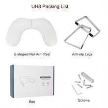 1 Peça Descanso de Braço em Formato de U para Manicure, Apoio para Mão, Almofada Suporte para Unhas em Formato de U, Ferramenta de Arte de Unhas, Suprimentos para Unhas com Textura Delicada e Suave, Inodoro