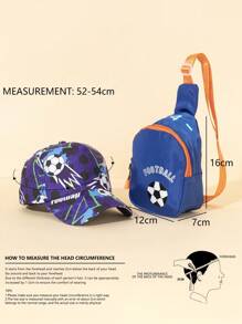 2pcs/Set Kid's Cartoon Dinosaur Print Baseball Cap + 1pc Random Cut Dinosaur Print Crossbody Bag, Cute & Fun, Suitable For Daily Wear, Outdoor, Graduation, Back To School, Children's Holidays, Dopamine Outfit - Multicolor - View 12