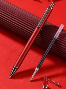 [Custom-Made] Provide 1 Pc High-Quality Custom-Made Metallic Twist-Action Ballpoint Pen, 0.5mm Tip, With 1pc Gift Box Pocket Clip - Smooth Writing, Refillable Medium Point, Elegant Gift Box, Personalized Business Gift - Unique, Thoughtful Gift Set For Colleagues, Friends, Family For Christmas, Father's Day, Thanksgiving, Valentine's Day, Mother's Day, Teacher's Day Back To School - Multicolor - View 4