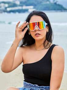 1PC Men Women Sport Glasses, 80s Cycling Glasses Baseball Glasses Running Softball CK4057 - 004 - 查看 6