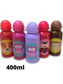 400ml Stainless Steel Squeeze Bottle For Children, Animal Shape - Con cú - Xem 3