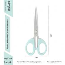 Office Scissors, DIY Craft Paper Cutting Stainless Steel Sharp Blade Student Scissors Household Mini Small Medium Size Stationery