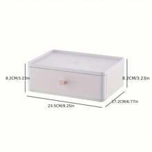 Desktop Organizer Box With Drawers, Makeup Cosmetic Storage Rack, Office Desk Stationery Organizer, Multi-Layer Storage Cabinet - Multicolor - View 16