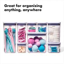 Good Grips 6 Piece(3 Containers & 3 Scoops) Large Canister Set With Scoops, 4.4 Qt Each, White - White - View 7