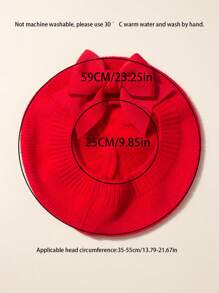 1 szt. Beret dla niemowląt, czapka z kokardą, czapka malarza dla noworodka w wieku 1-3 lat, ubranka dla dziewczynek, wiosenne akcesoria do włosów dla niemowląt, akcesoria do włosów dla maluchów, wiosenne stroje dla małych dziewczynek, odpowiednie do domu i na wycieczki, prezenty dla dzieci