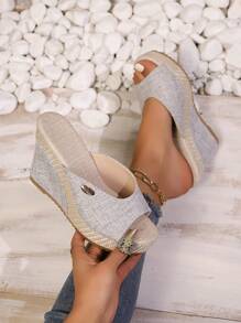 New High Heel Platform Summer Fashion Women Slippers, Versatile