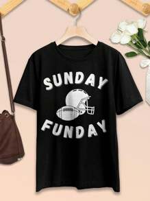 Valentine's Day Sunday Funday Football T-shirts Sweatshirts for Women Men - Bears Game Day Tops