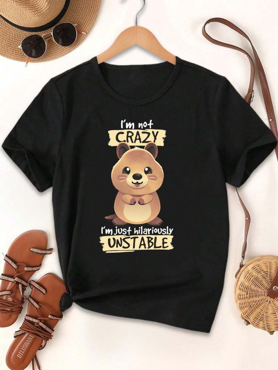 Crazy Quokka Lover T-Shirt For Women Australia Puns