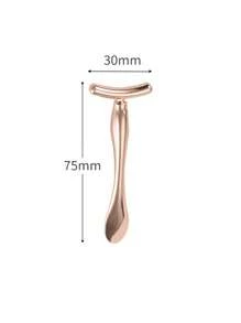 1 pieza/2 piezas Aplicador de crema de ojos en forma de T de metal, rodillo de masaje para crema de ojos, espátula para crema facial, aplicador de suero