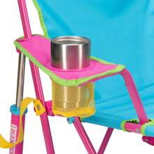 GCI Outdoor Kickback Rocker Foldable Rocking Camp Chair, Pastel Green - Blue - View 4
