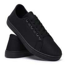 Men's Sneakers Comfortable Casual Sneakers. - 黑色 - 查看 1