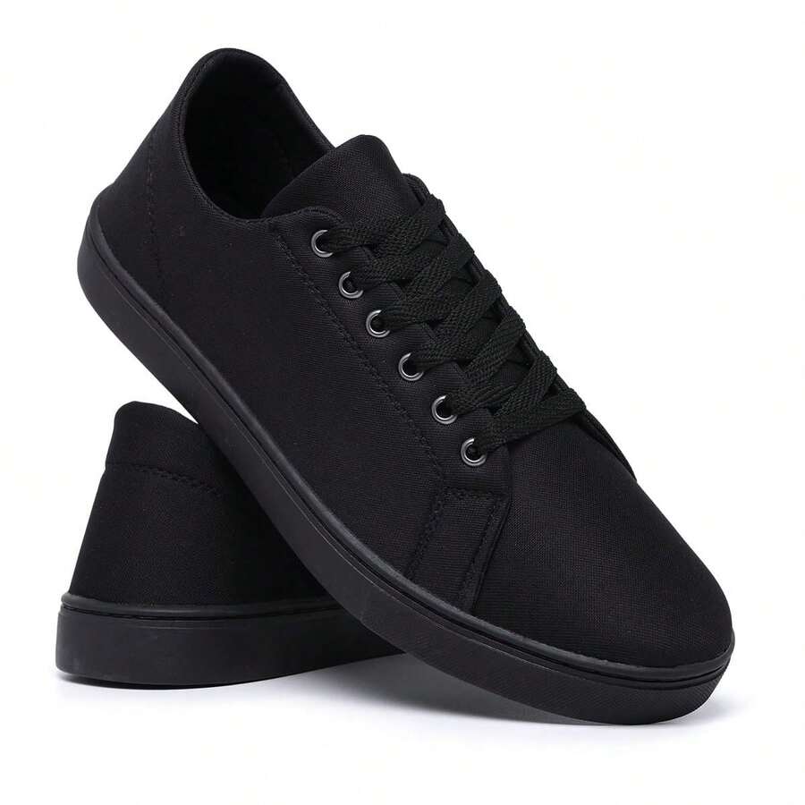 Men's Sneakers Comfortable Casual Sneakers. - 黑色 - 查看 1