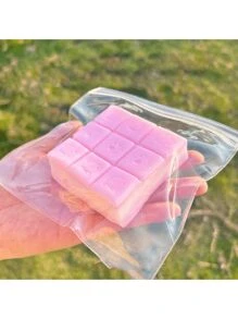 Realistic Food Toy - Super Soft Nine Grids Cute Bear Print Squeeze Toy, Stress Relief Chocolate Pie Fidget Toy