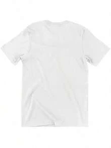 T-Shirt Universe Men's Shirt 100% Cotton Round Neck Blouse Short Sleeve New Release - 白色 - 查看 2