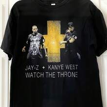 Rare  West Jay Z Watch The Tone Tour Shirt - Black - View 1