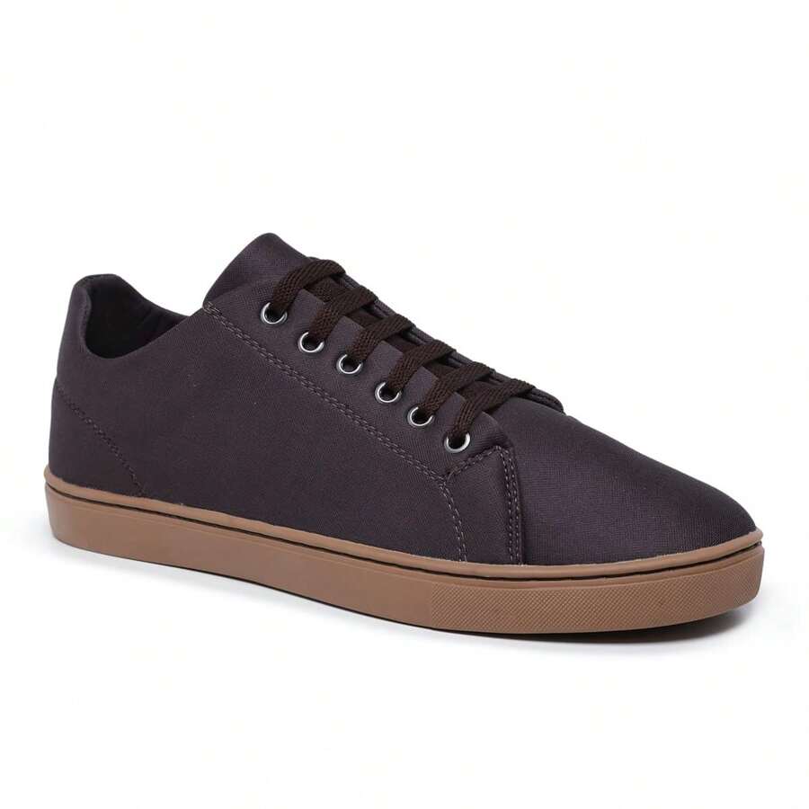 Men's Sneakers Comfortable Casual Sneakers. - 咖啡 - 查看 1