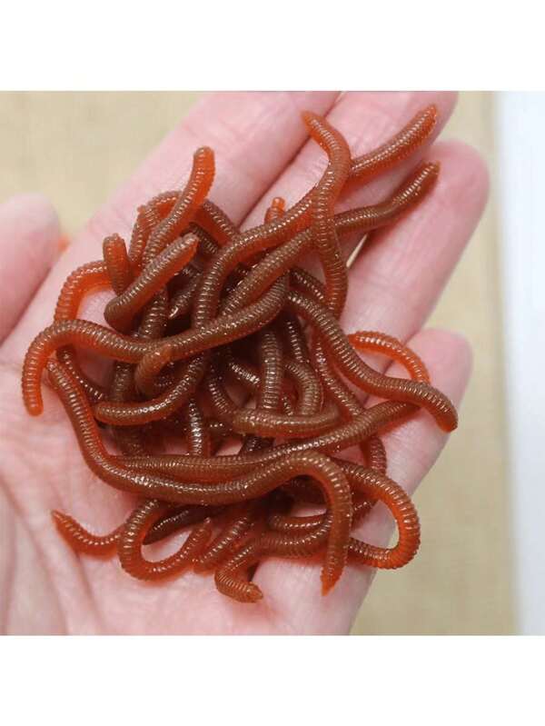 1pc Prank Toy - Extendable Simulation Worm, Stress Relief Stretchy Fake Worm Gag Toy